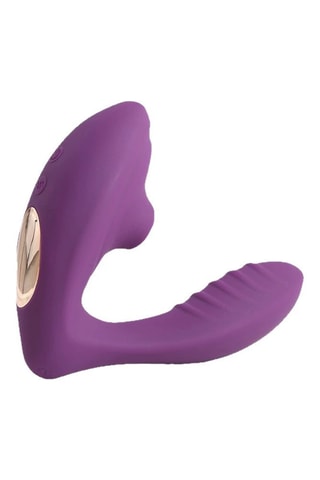 Vibrador e estimulador clitoridiano USB - Violeta - 4 cm