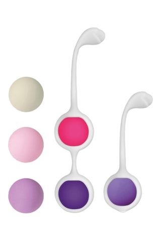 Set de 6 bolas de gueixa Progressivas - Multicor - 8 cm