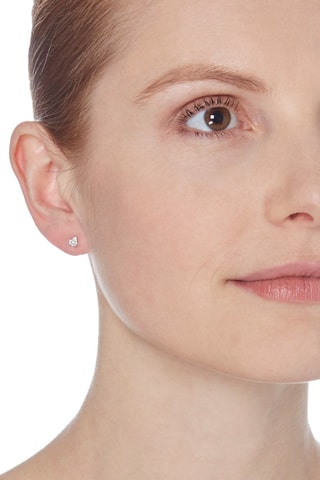 Puces Cœurs diamond - Or blanc et diamants