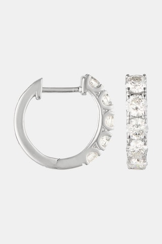 Boucles d'oreilles Némésis - Or blanc et diamants