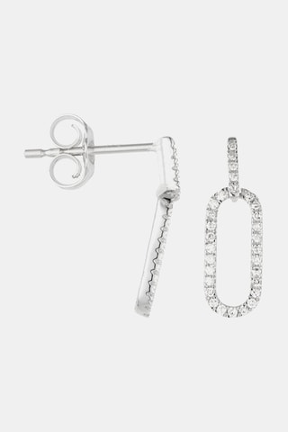 Boucles d'oreilles Thouéris - Or blanc et diamants