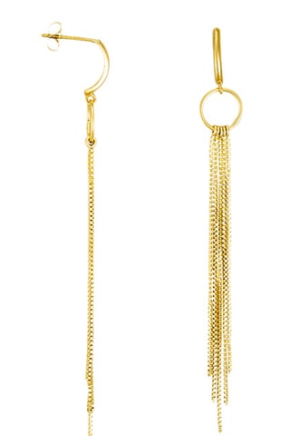 Boucles d'oreilles Cascade - Or jaune