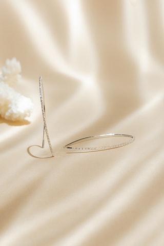 Boucles d’oreilles Lianes précieuses - Or blanc et diamants