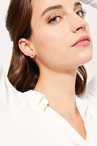 Puces Nœud torsadé - Or jaune