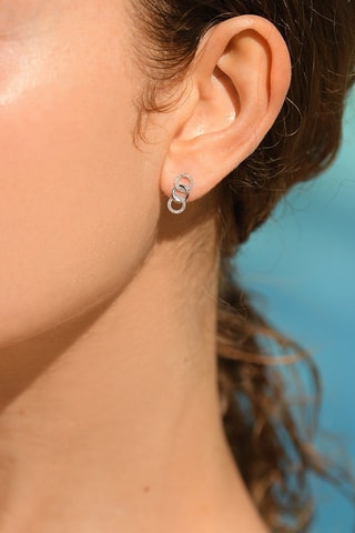 Puces Ollie - Or blanc et diamants