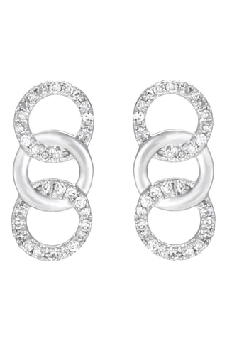 Puces Ollie - Or blanc et diamants