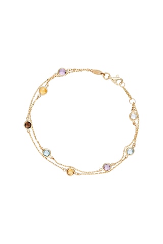 Bracelet Colormix - Or jaune et pierres fines