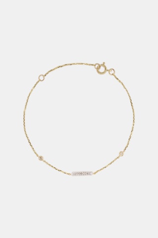 Bracelet Trio linéaire - Or jaune et diamants