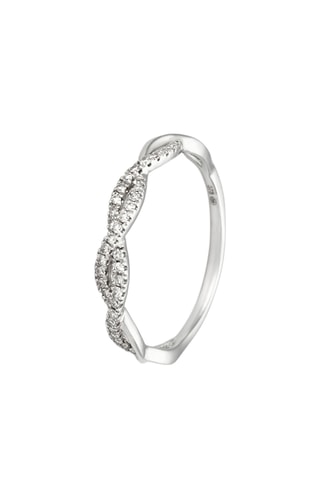 Bague Infini Partagé - Or blanc et diamants
