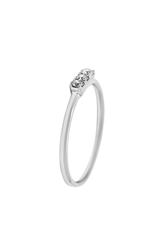 Bague - Or blanc et diamants