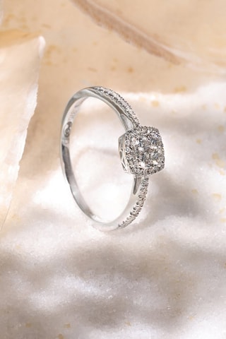 Bague Naeli - Or blanc et diamants