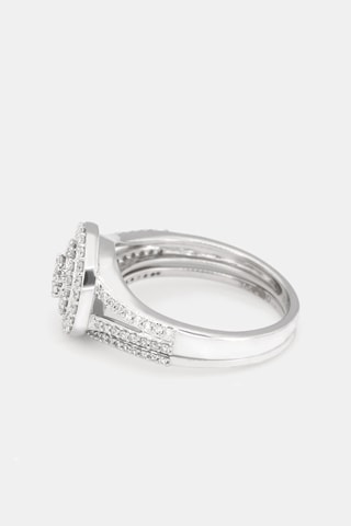 Bague Ronde eternelle - Or blanc et diamants 