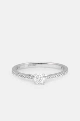 Bague Solitaire Royal - Or blanc et diamants