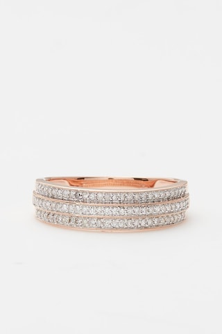 Bague Or rose et diamants