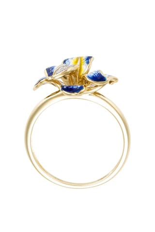 Bague Vanillier - Or jaune et diamants