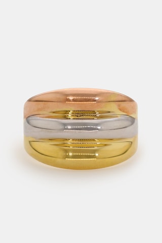 Bague Trianon - Or jaune, or rose et or blanc