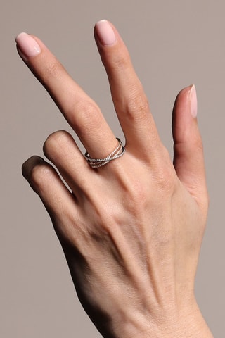 Bague Ephydatie Or blanc, or jaune et or rose