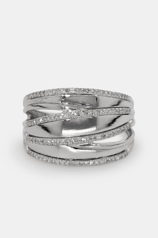 Bague Hélène - Or blanc et diamants