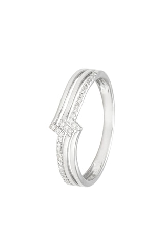 Bague Ondes fabuleuses Or blanc et diamants