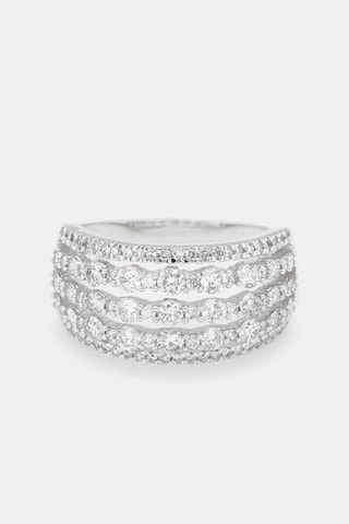 Bague Hanane - Or blanc et diamants