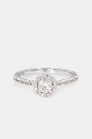 Bague Ahimsa - Or blanc et diamants