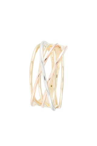 Bague Rose - 
Or blanc, jaune et rose