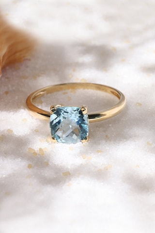 Bague Topaze Unique - Or jaune et topaze