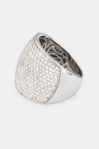 Bague Pavage Eclatant - Or blanc et diamants
