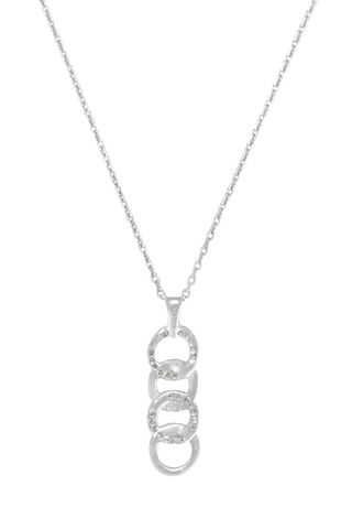 Collier Ronds entrelacés - Or blanc et diamants