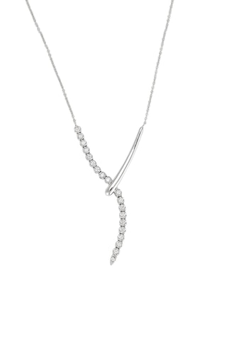 Collier Etreinte Céleste - Or blanc et diamants
