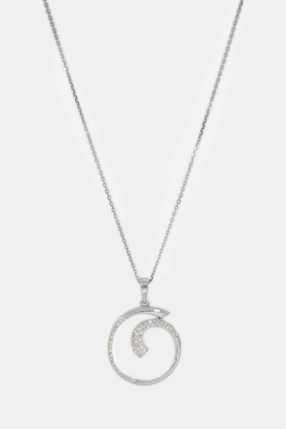 Pendentif Ouroboros - Or blanc et diamants