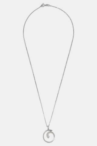 Pendentif Ouroboros - Or blanc et diamants