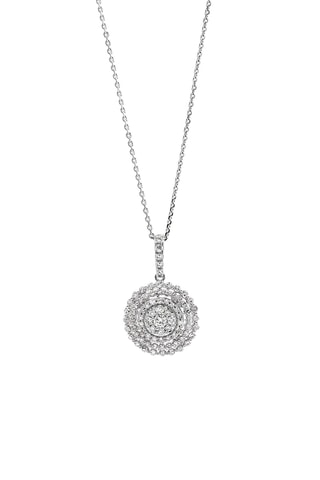 Pendentif Magnificent shine - Or blanc et diamants