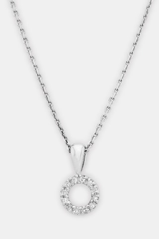 Pendentif Simplicité - Or blanc et diamants