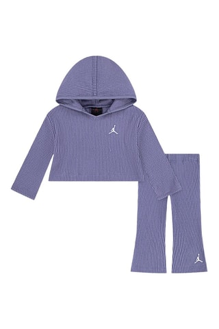 Sweat à capuche et pantalon - Blanc et violet