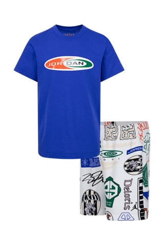 Tshirt et short Brooklyn - Blanc et bleu