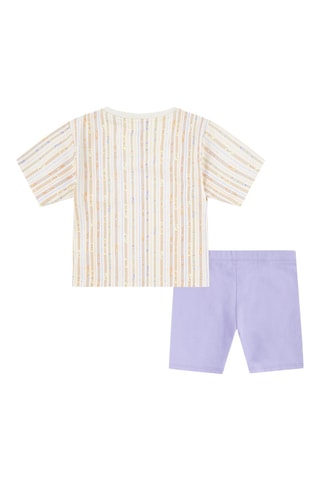 T-shirt et cycliste - Violet