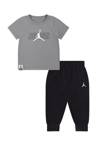 Tshirt et pantalon - Blanc, noir et gris