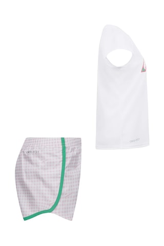 Tshirt et short - Blanc et rose