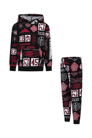 Sweat et pantalon Brooklyn - Jordan - Blanc, noir et rouge