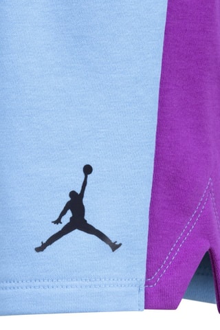 Tshirt et short Stacked - Blanc, bleu et violet