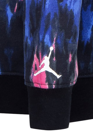 Sweat à capuche tie and dye et jogging polaire - Blanc, noir, bleu et rose