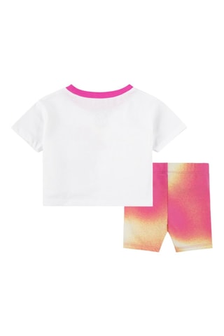 Tshirt et short tie and dye Lemonade - Blanc et rose