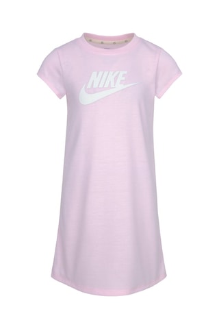 Robe t-shirt - Blanc et rose