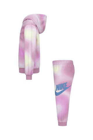 Sweat et pantalon tie and dye - Nike - Blanc et rose