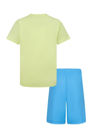 T-shirt et short - Nike - Blanc, bleu et vert