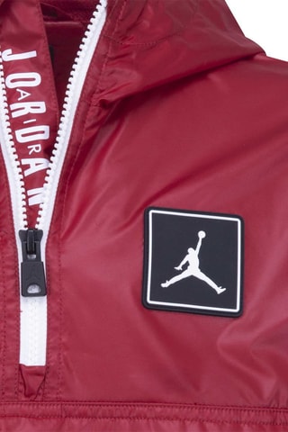 Coupe-vent à capuche - Jordan - Noir et rouge