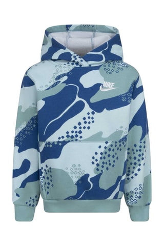 Sweat à capuche - Bleu et vert