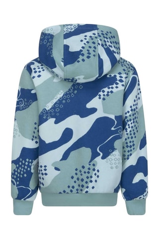 Sweat à capuche - Bleu et vert