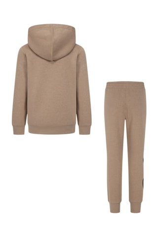 Sweat à capuche et pantalon - Noir et beige